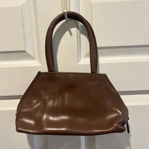 Brown and Green Vintage Furla Leather Purse